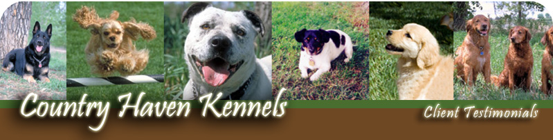 What People Say about Country Haven Kennels